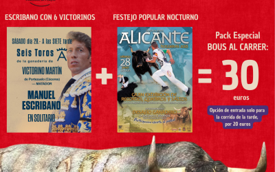 Pack especial de entradas para el 28 de junio a precios reducidos para peñas y aficionados de bous al carrer
