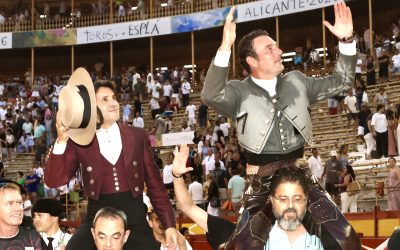 Andy Cartagena y Diego Ventura cierran la Feria de Hogueras por la puerta grande